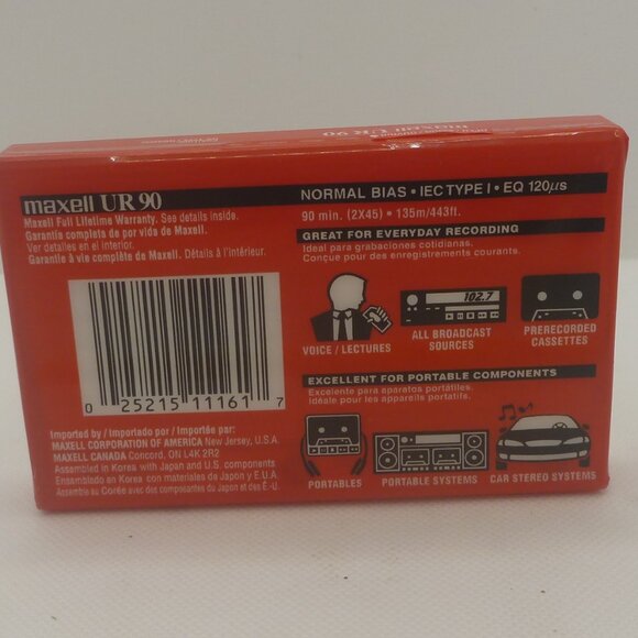 TDK SA90 and Maxell UR 90 Blank Cassette Tapes - Picture 6 of 6